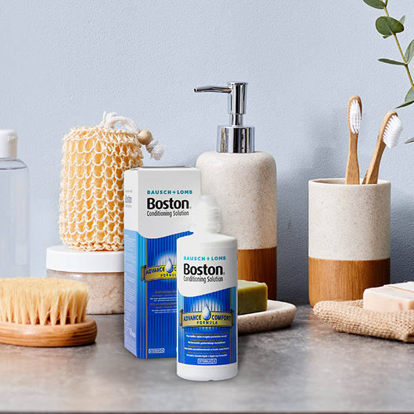 boston lenzenvloeistof die staat in de badkamer