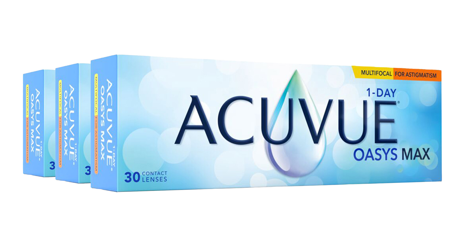 Acuvue Oasys Max 1-Day Multifocal for Astigmatism (90 pack)